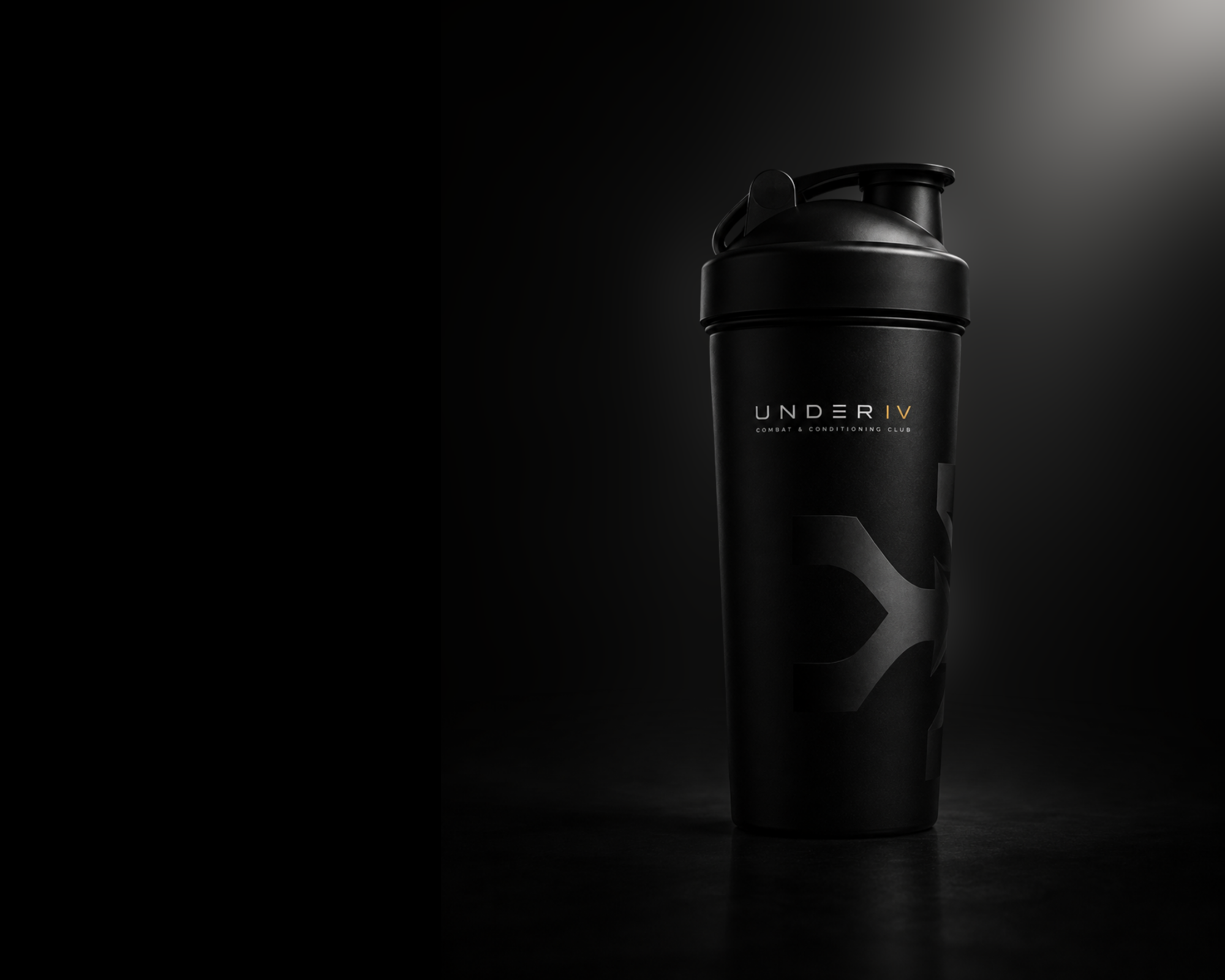 UNDER IV branded black training bottle
