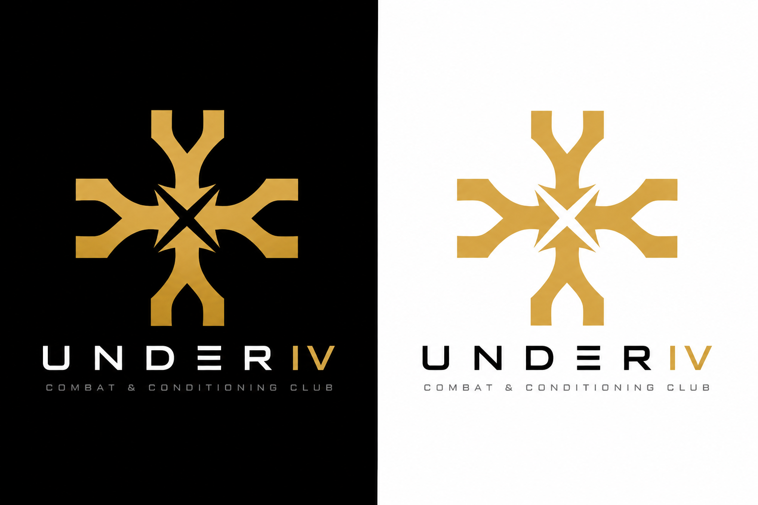 UNDER IV emblem and wordmark on black and white backgrounds